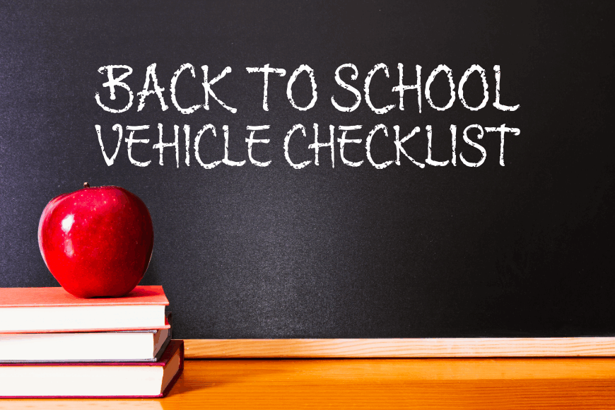 Back-to-School Vehicle Checklist